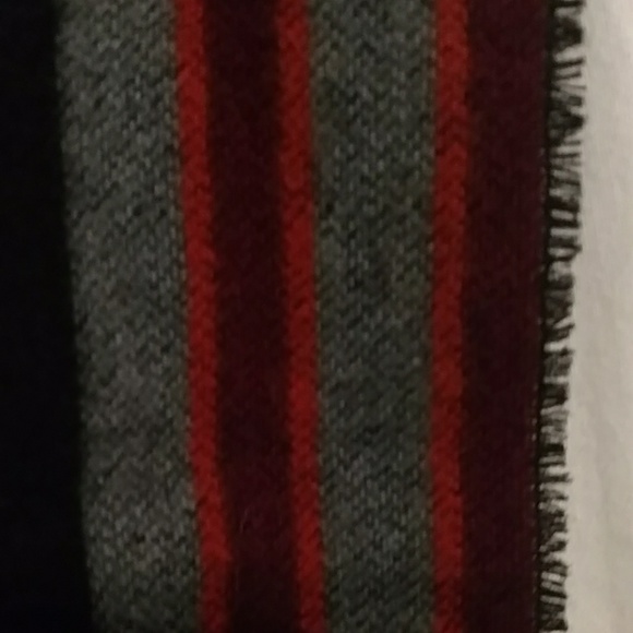 VTG Lambswool Striped Scarf Wrap - Picture 6 of 7